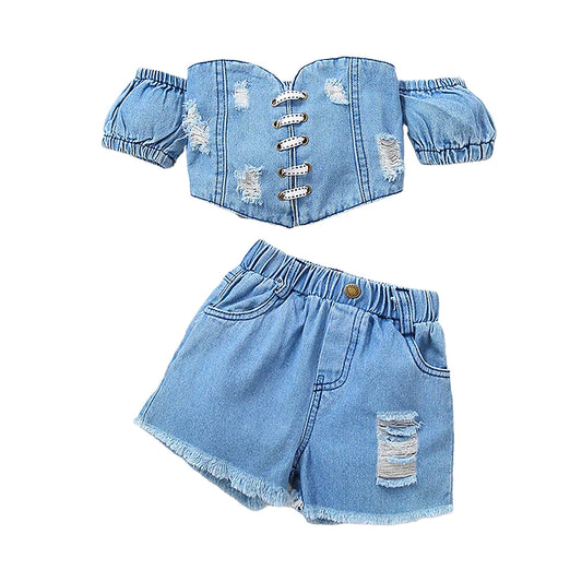 PB Denim fly girl short st